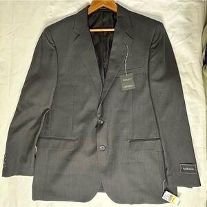 Van Heusen Men's Dark Gray Two-Button Sport Coat Blazer